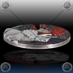 2oz NIUE $2Dollras 2021 Dinosaur (Impact Moments - Meteorite) BU
